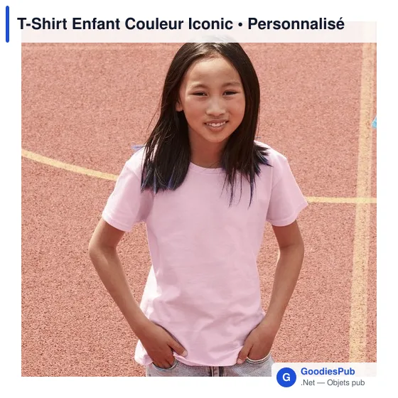 T-shirt personnalisable pour entreprise avec logo - Modèle Iconic - Image 2