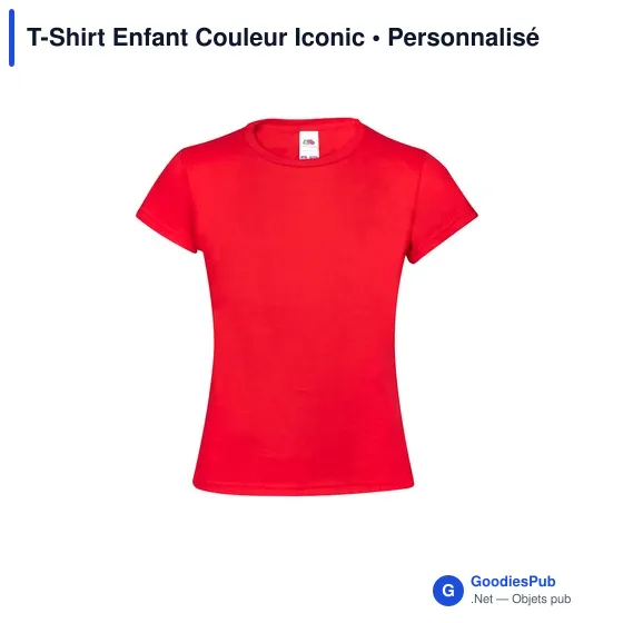T-shirt personnalisable pour entreprise avec logo - Modèle Iconic - Image 11