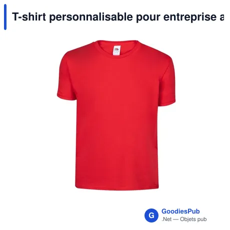 T-shirt personnalisable pour entreprise avec logo - Iconid