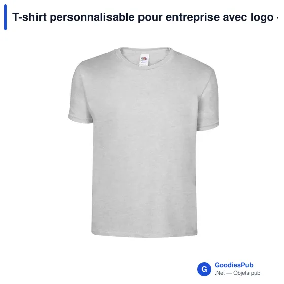 T-shirt personnalisable pour entreprise avec logo - Iconid - Image 6