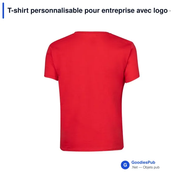 T-shirt personnalisable pour entreprise avec logo - Iconid - Image 10