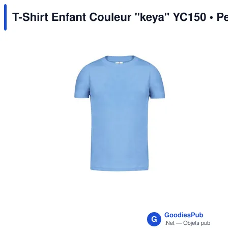 T-Shirt Enfant Couleur "keya" YC150