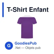 T-Shirt Enfant personnalisable Tecnic Plus avec logo - Miniature 1