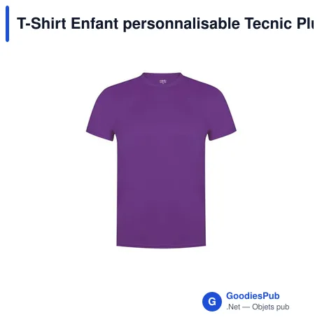 T-Shirt Enfant personnalisable Tecnic Plus avec logo