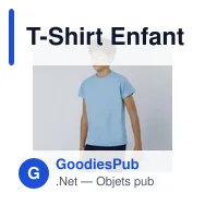T-Shirt Enfant personnalisable Tecnic Plus avec logo - Miniature 8