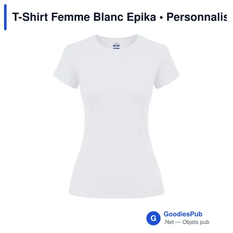 T-Shirt Femme Blanc Epika