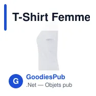 T-Shirt Femme Blanc Epika - Miniature 3