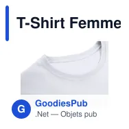 T-Shirt Femme Blanc Epika - Miniature 5