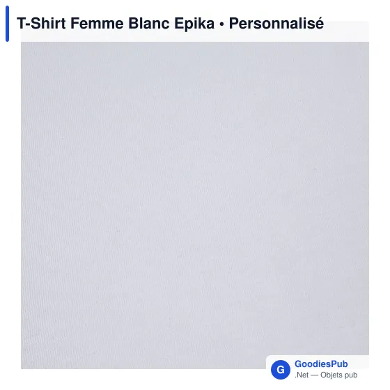 T-Shirt Femme Blanc Epika - Image 6