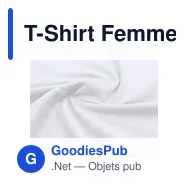 T-Shirt Femme Blanc Epika - Miniature 7