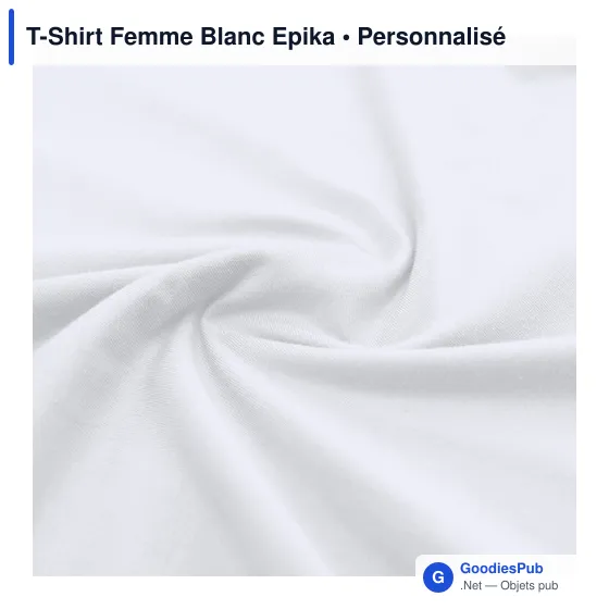 T-Shirt Femme Blanc Epika - Image 7