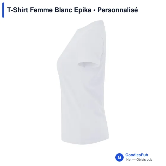 T-Shirt Femme Blanc Epika - Image 10