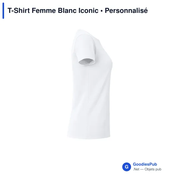 T-shirt personnalisable pour entreprise avec logo - Iconic - Image 3