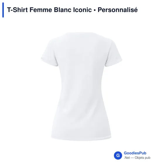 T-shirt personnalisable pour entreprise avec logo - Iconic - Image 4