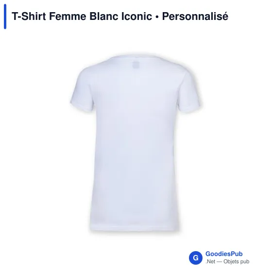 T-shirt personnalisable pour entreprise avec logo - Iconic - Image 5