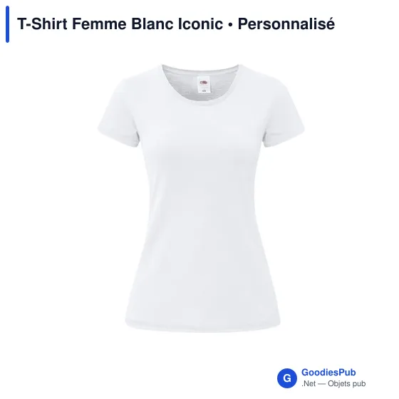 T-shirt personnalisable pour entreprise avec logo - Iconic - Image 6