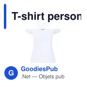 T-shirt personnalisable pour entreprise avec logo - Iconic V-Neck - Miniature 1