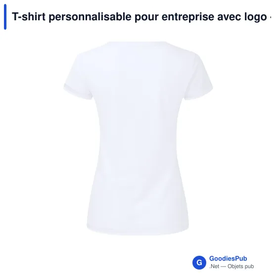 T-shirt personnalisable pour entreprise avec logo - Iconic V-Neck - Image 3