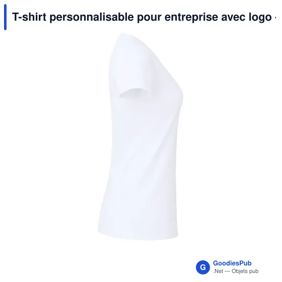 T-shirt personnalisable pour entreprise avec logo - Iconic V-Neck - Image 4