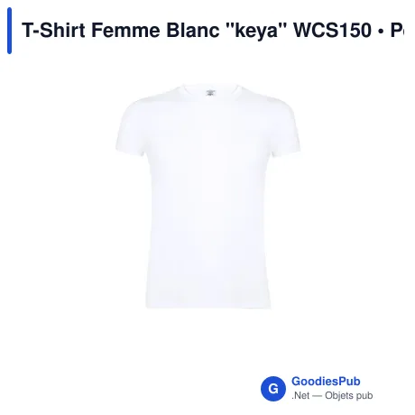 T-Shirt Femme Blanc "keya" WCS150