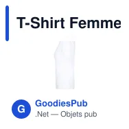 T-Shirt Femme Blanc "keya" WCS150 - Miniature 8