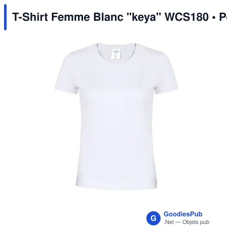 T-Shirt Femme Blanc "keya" WCS180