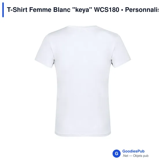 T-Shirt Femme Blanc "keya" WCS180 - Image 11