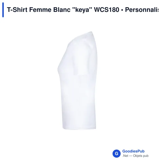 T-Shirt Femme Blanc "keya" WCS180 - Image 12
