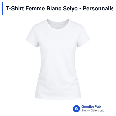 T-Shirt Femme Blanc Seiyo