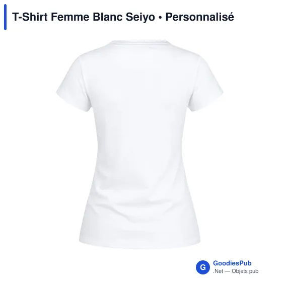 T-Shirt Femme Blanc Seiyo - Image 11