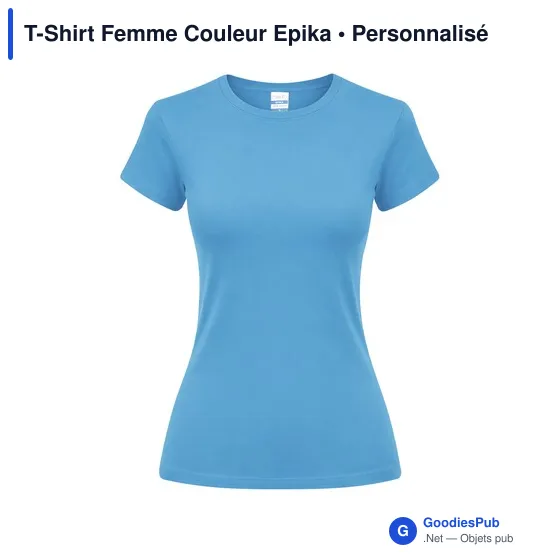 T-Shirt Femme Couleur Epika - Image 1