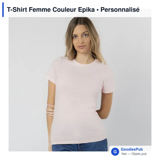 T-Shirt Femme Couleur Epika - Image 2