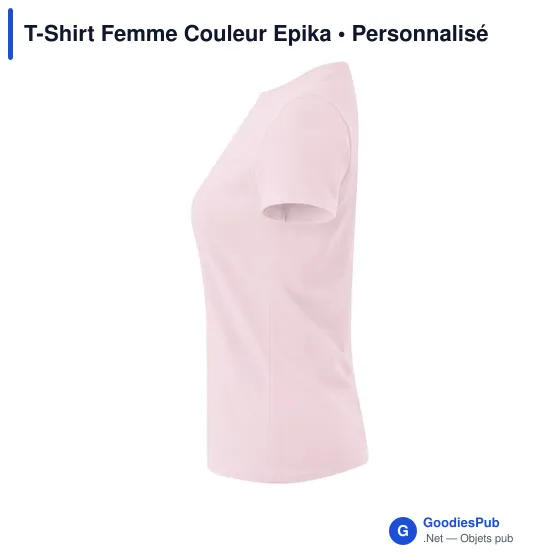 T-Shirt Femme Couleur Epika - Image 3