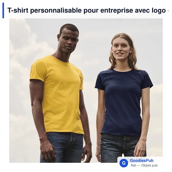 T-shirt personnalisable pour entreprise avec logo - Iconic - Image 2