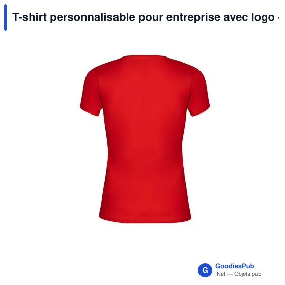 T-shirt personnalisable pour entreprise avec logo - Iconic - Image 4