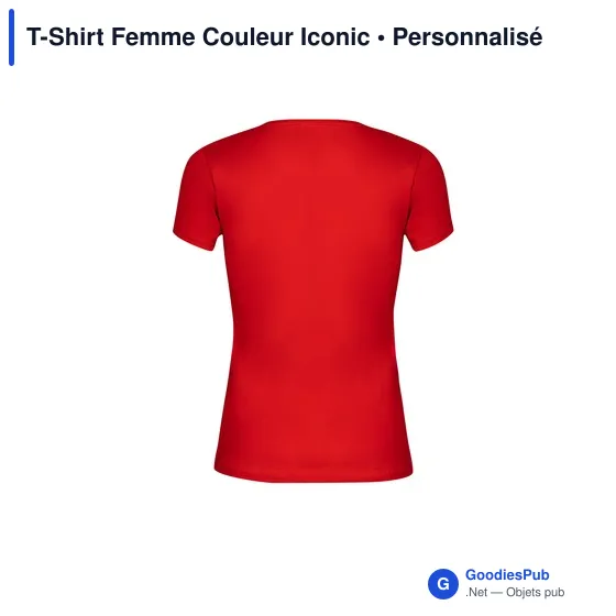 T-shirt personnalisable pour entreprise avec logo - Iconic - Image 8