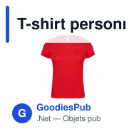 T-shirt personnalisable pour entreprise avec logo - modèle Iconic V-Neck - Miniature 1