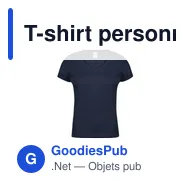 T-shirt personnalisable pour entreprise avec logo - modèle Iconic V-Neck - Miniature 11