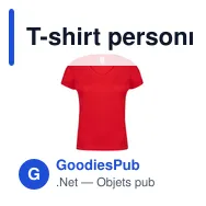 T-shirt personnalisable pour entreprise avec logo - modèle Iconic V-Neck - Miniature 3