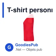 T-shirt personnalisable pour entreprise avec logo - modèle Iconic V-Neck - Miniature 5