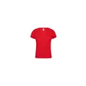 Variante rouge - T-shirt personnalisable pour entreprise avec logo - modèle Iconic V-Neck