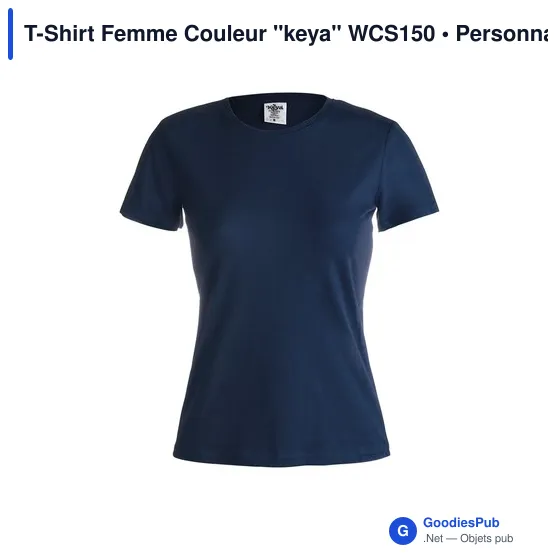 T-Shirt Femme Couleur "keya" WCS150 - Image 1