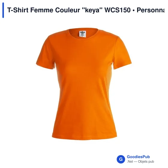 T-Shirt Femme Couleur "keya" WCS150 - Image 11