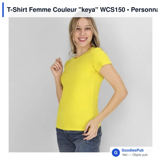 T-Shirt Femme Couleur "keya" WCS150 - Image 12