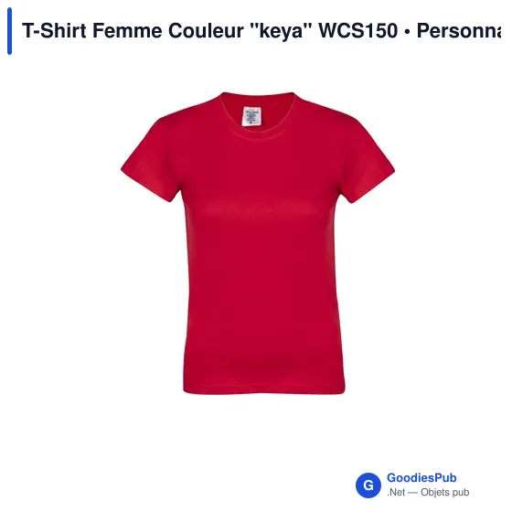 T-Shirt Femme Couleur "keya" WCS150 - Image 8