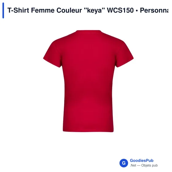 T-Shirt Femme Couleur "keya" WCS150 - Image 9