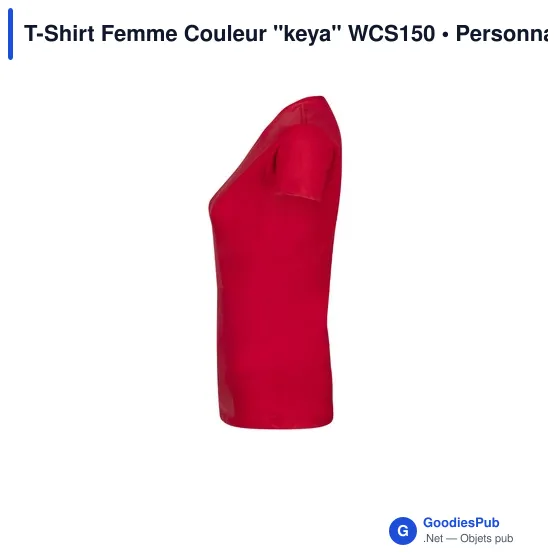 T-Shirt Femme Couleur "keya" WCS150 - Image 10