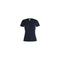 Variante bleu marine foncé - T-Shirt Femme Couleur "keya" WCS150