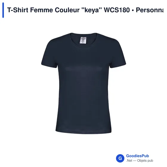 T-Shirt Femme Couleur "keya" WCS180 - Image 1