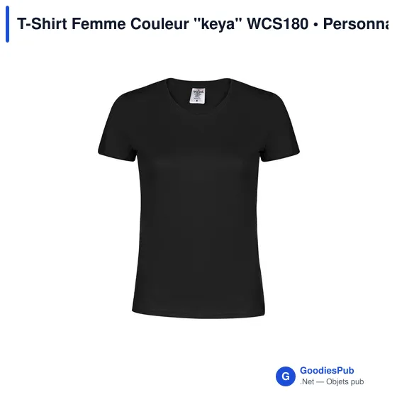T-Shirt Femme Couleur "keya" WCS180 - Image 6